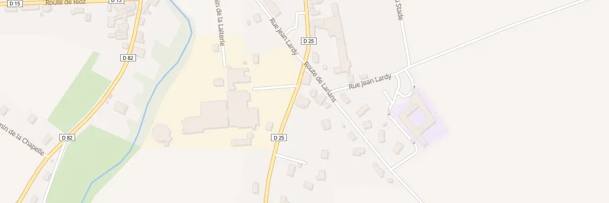 Plan du 1 Av de Guiseuil à Loulans-Verchamp