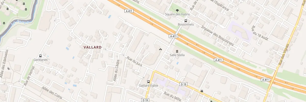 Plan du 2 Rue du Jura à Gaillard