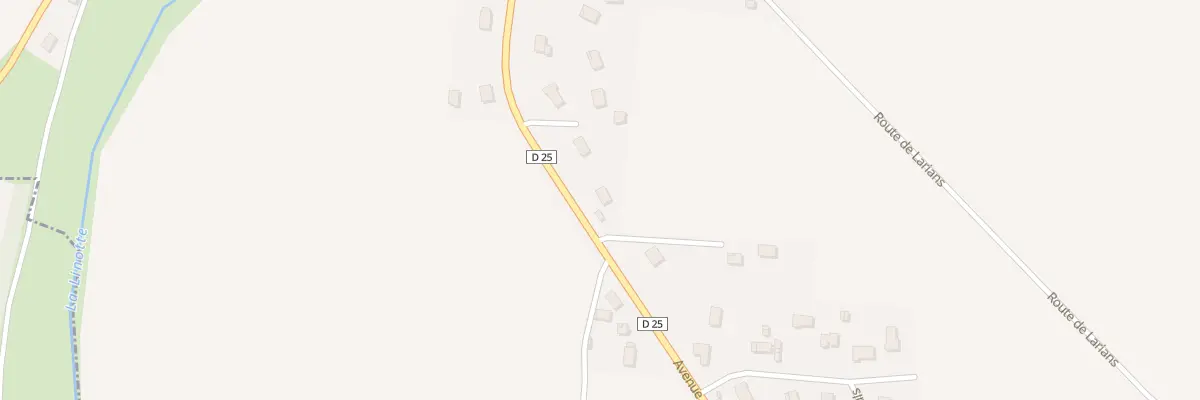 Plan du 25 Av de Guiseuil à Loulans-Verchamp