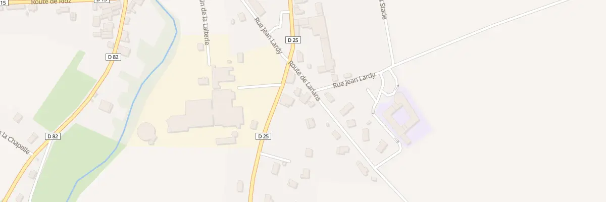Plan du 4 Rte de Larians à Loulans-Verchamp