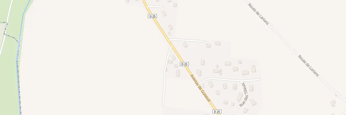 Plan du 18 Av de Guiseuil à Loulans-Verchamp