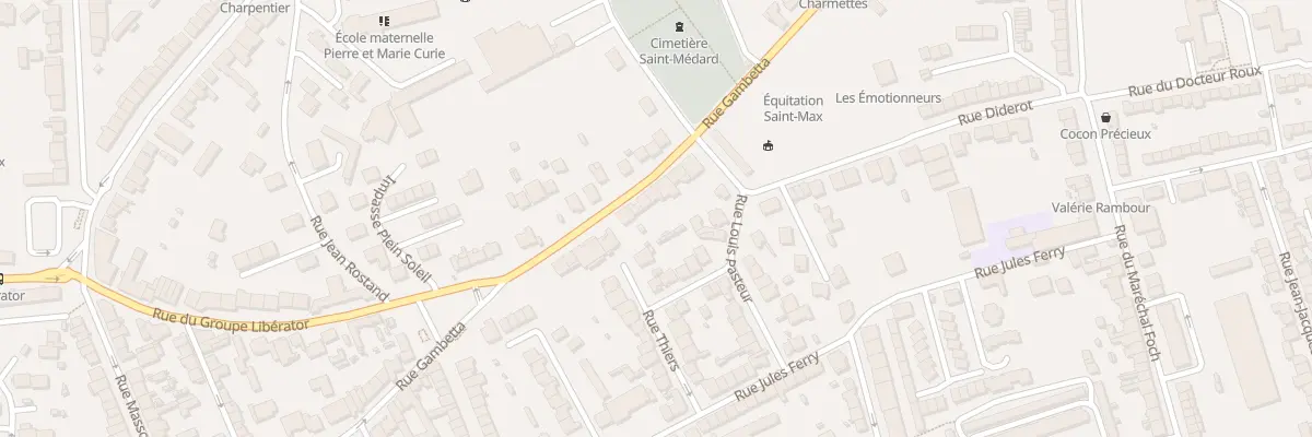 Plan du 52 Rue Gambetta à Saint-Max