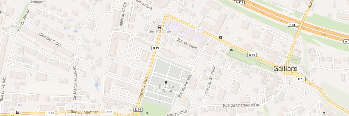 Plan du 7 Rue de la Paix à Gaillard