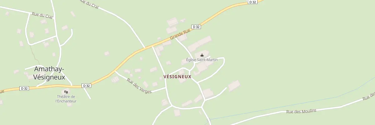 Plan du 2 Rue de l’Eglise à Amathay-Vésigneux