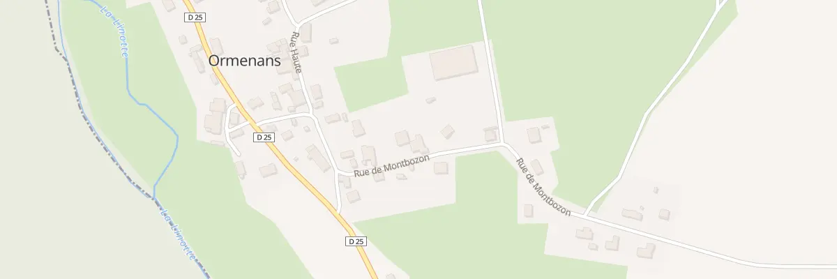 Plan du 11 Rue de Montbozon à Ormenans