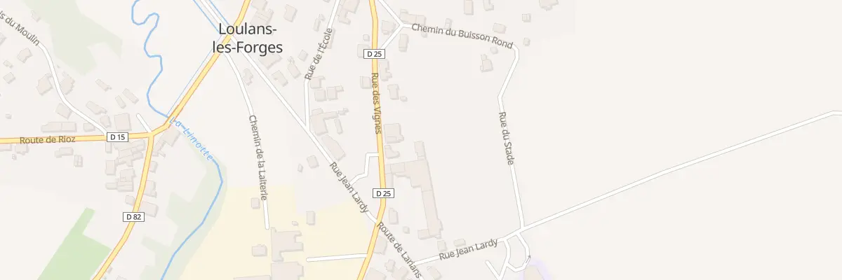 Plan du 10A Rue des Vignes à Loulans-Verchamp