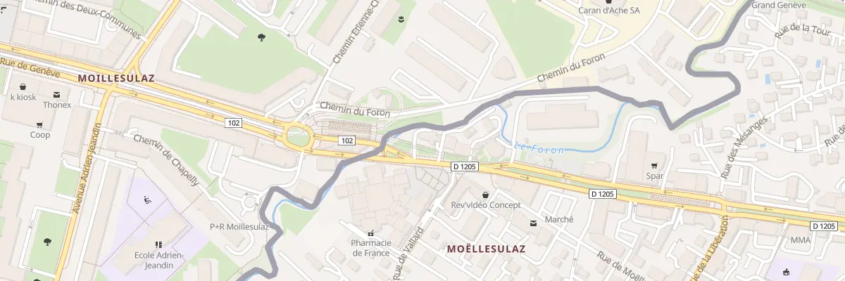 Plan du 146 Rue de Geneve à Gaillard