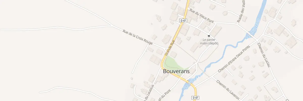 Plan du 1B Rue de la Croix-rouge à Bouverans