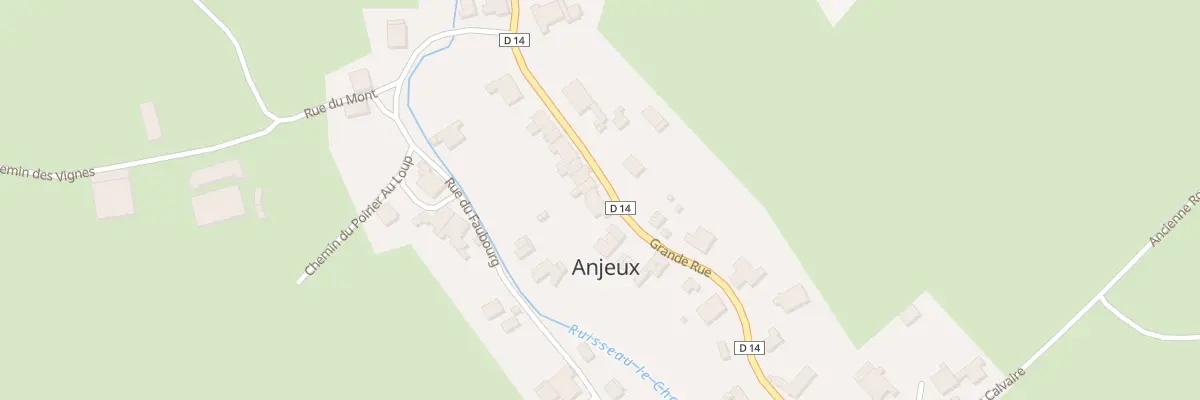 Plan du 16 Grande Rue à Anjeux