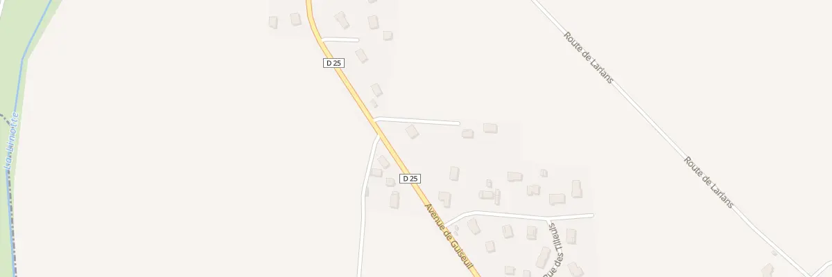 Plan du 29 Av de Guiseuil à Loulans-Verchamp