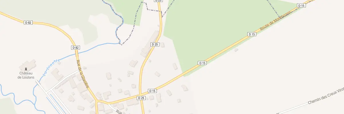 Plan du 1 Rte de Montbozon à Loulans-Verchamp