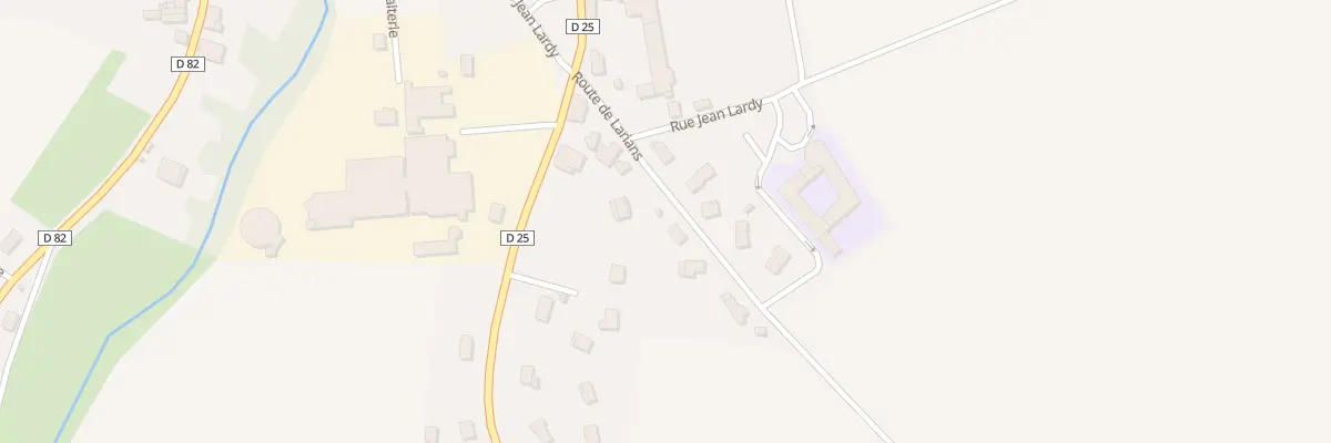 Plan du 8 Rte de Larians à Loulans-Verchamp