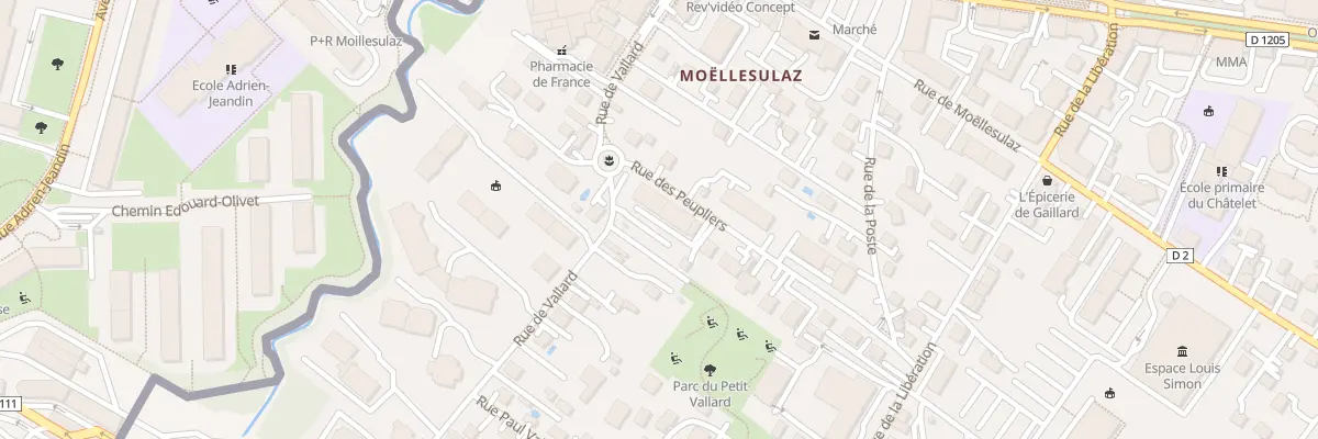 Plan du 6 Rue des Peupliers à Gaillard