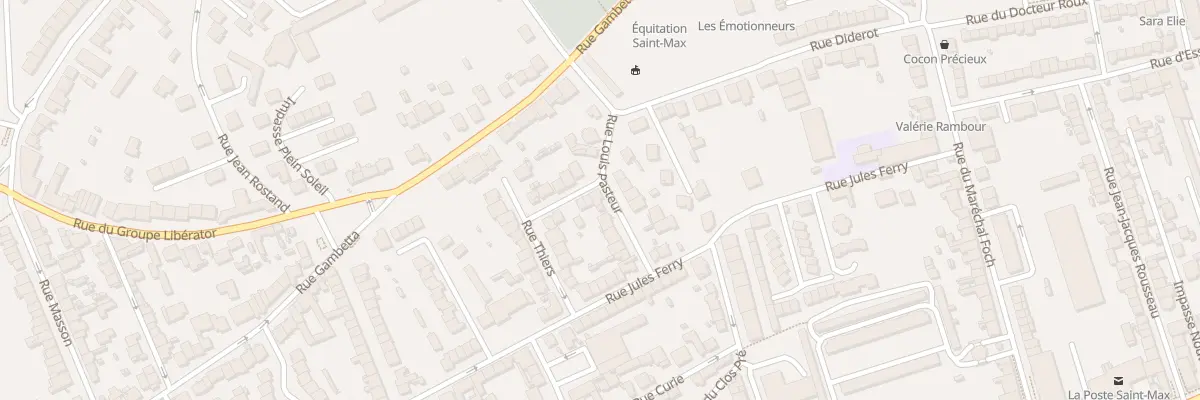 Plan du 12 Rue Lamartine à Saint-Max