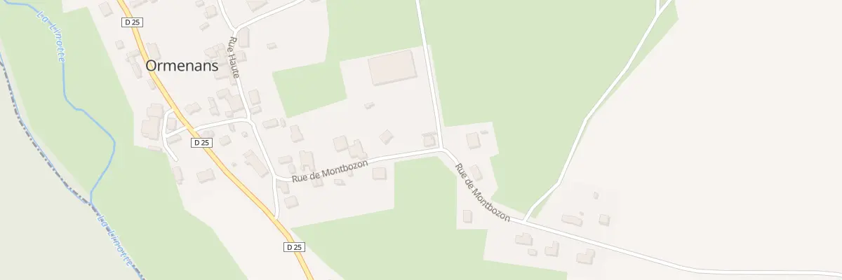 Plan du 15 Rue de Montbozon à Ormenans