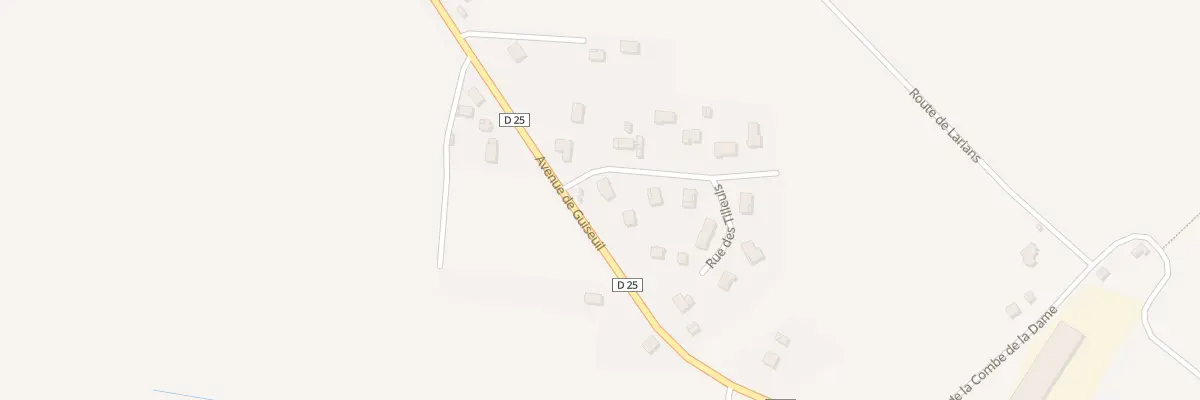 Plan du 2 Rue des Tilleuls à Loulans-Verchamp