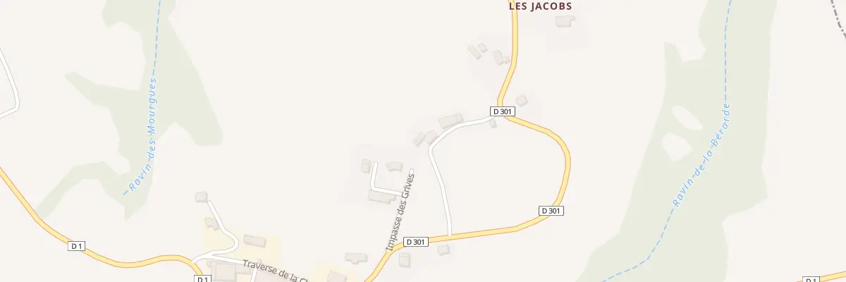Plan du 100 Che de la Pension de Famille à Bellaffaire