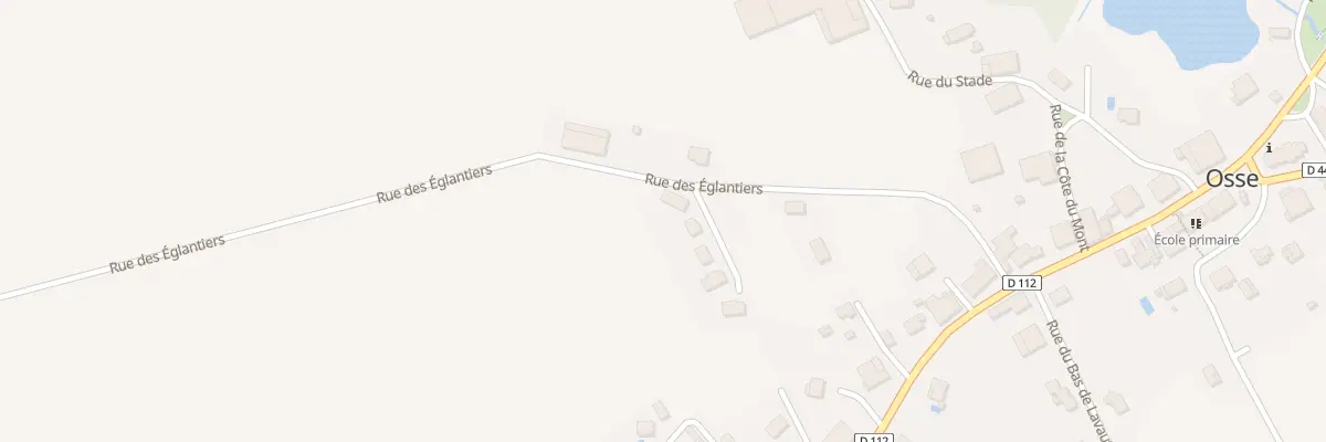 Plan du 11 Rue des Eglantiers à Osse