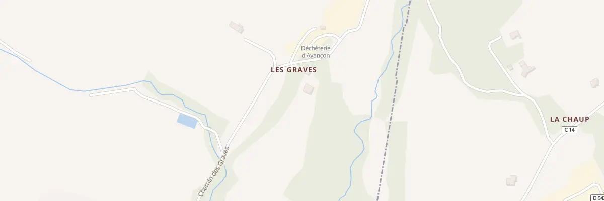 Plan du 572 Che de la Grave à Avançon