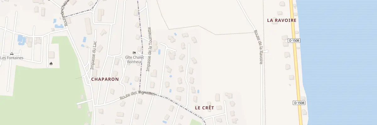 Plan du 582D Rte des Vignettes à Doussard
