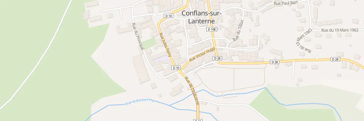 Plan du Village Nord à Conflans-sur-Lanterne