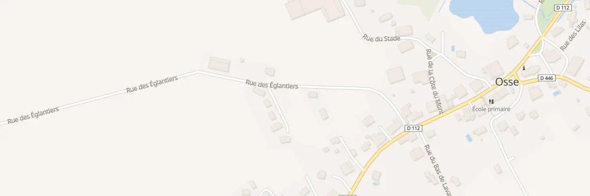 Plan du 9 Rue des Eglantiers à Osse