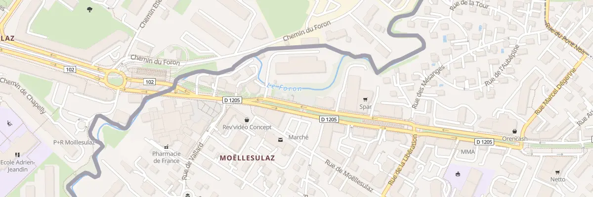 Plan du 124 Rue de Geneve à Gaillard