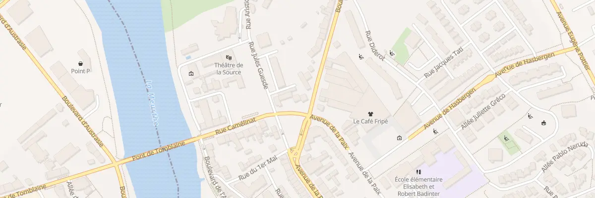Plan du 1 Bd Jean Jaures à Tomblaine