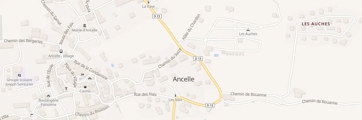Plan du 212A Che du Serre à Ancelle