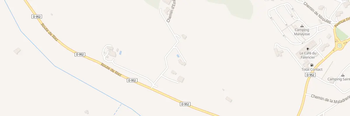 Plan du 7229 Embourgues Est à Moustiers-Sainte-Marie