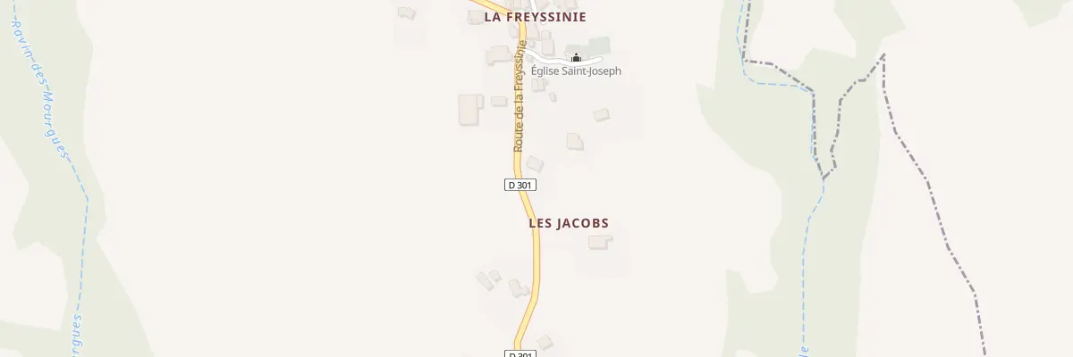 Plan du 5303 Rte de la Freyssinie à Bellaffaire