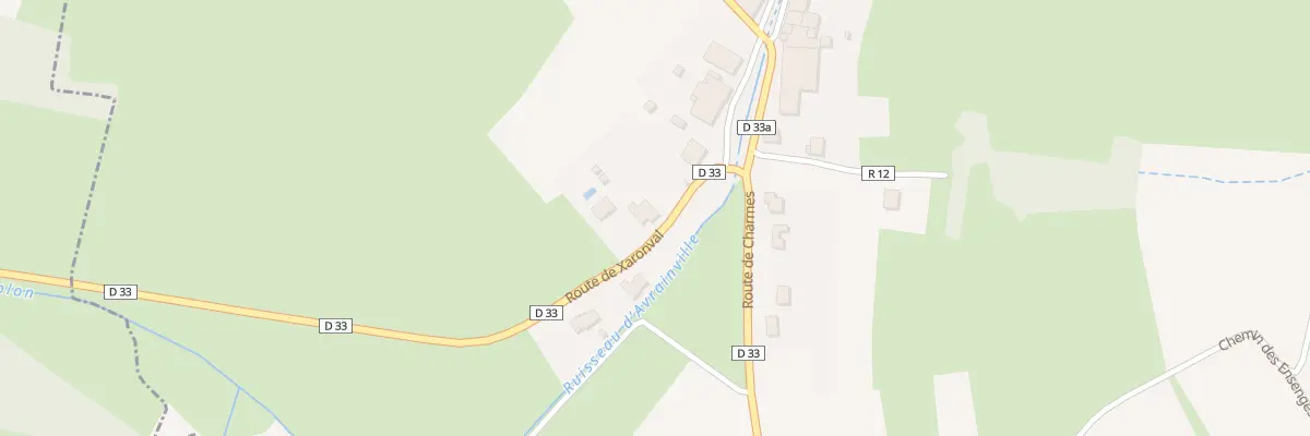 Plan du 2B Rte de Xaronval à Avrainville