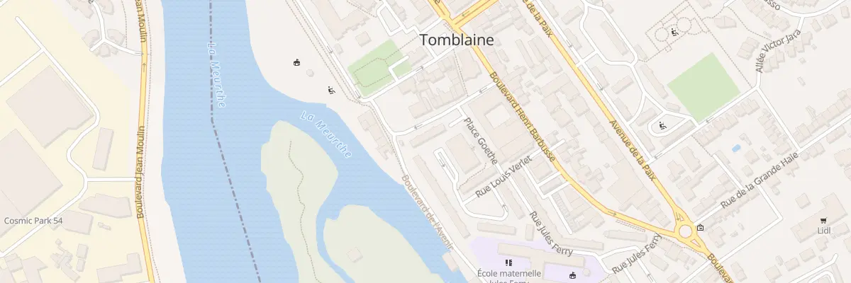 Plan du 7 Rue Pierre et Marie Curie à Tomblaine