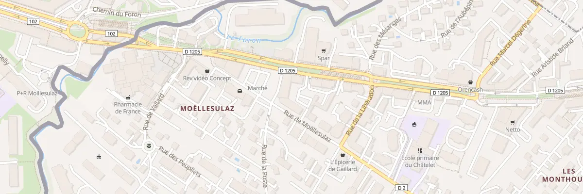 Plan du 129 Rue de Geneve à Gaillard