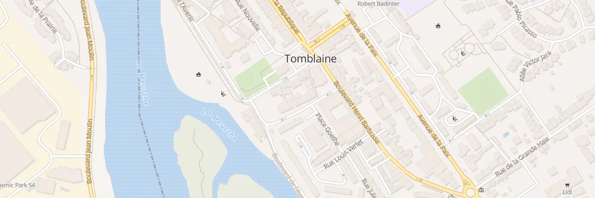 Plan du 12 Rue Pierre et Marie Curie à Tomblaine