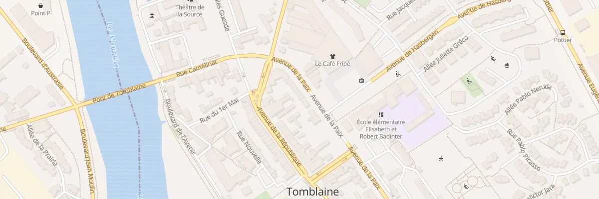 Plan du 16 Av de la Paix à Tomblaine