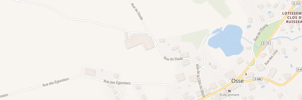 Plan du 3 Rue du Stade à Osse