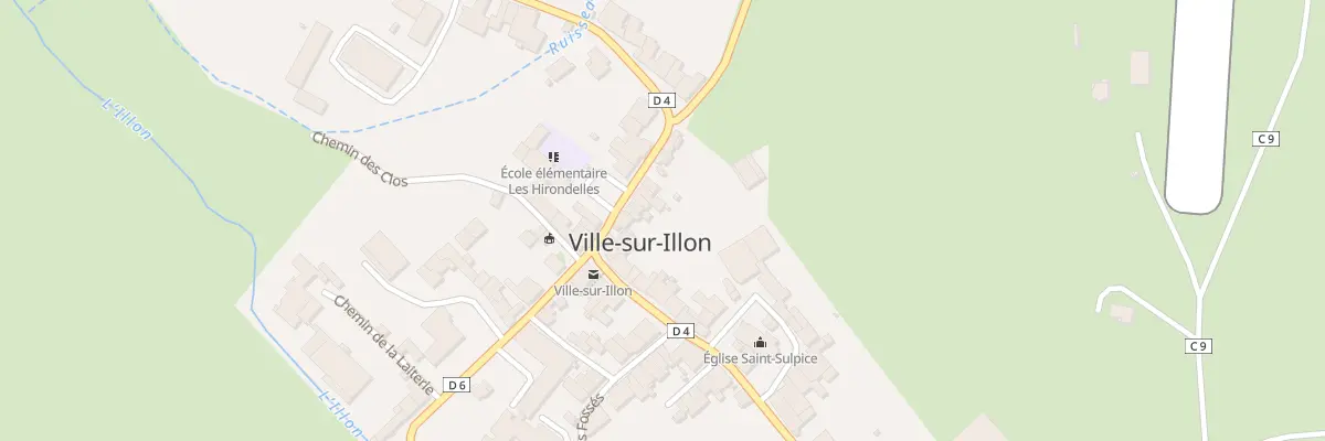 Plan du 9 Rue de la 2eme Division Blinde à Ville-sur-Illon