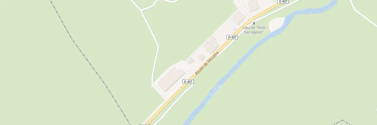 Plan du 12 Rte de Mouthe à Sarrageois