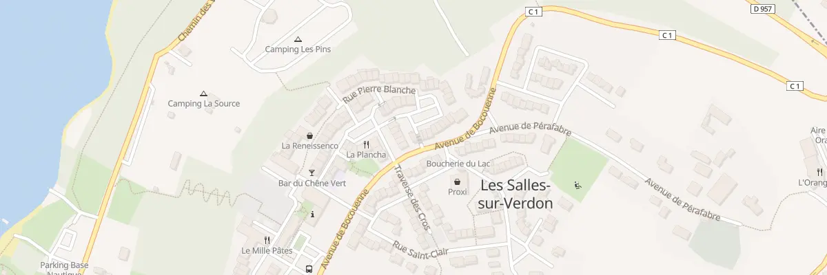 Plan du 5 Av de Bocouenne aux Salles-sur-Verdon