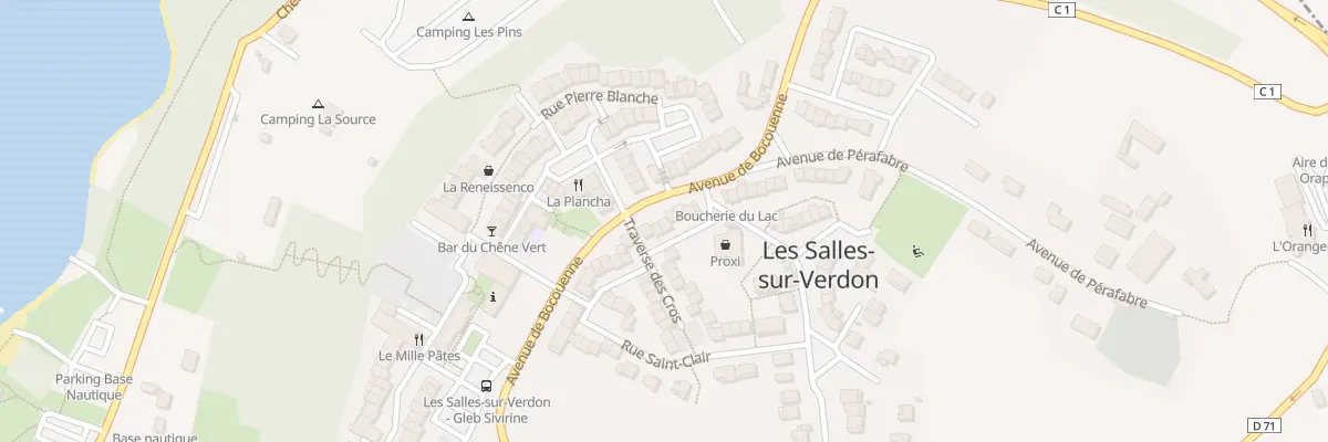 Plan du 5140 Bocouenne aux Salles-sur-Verdon
