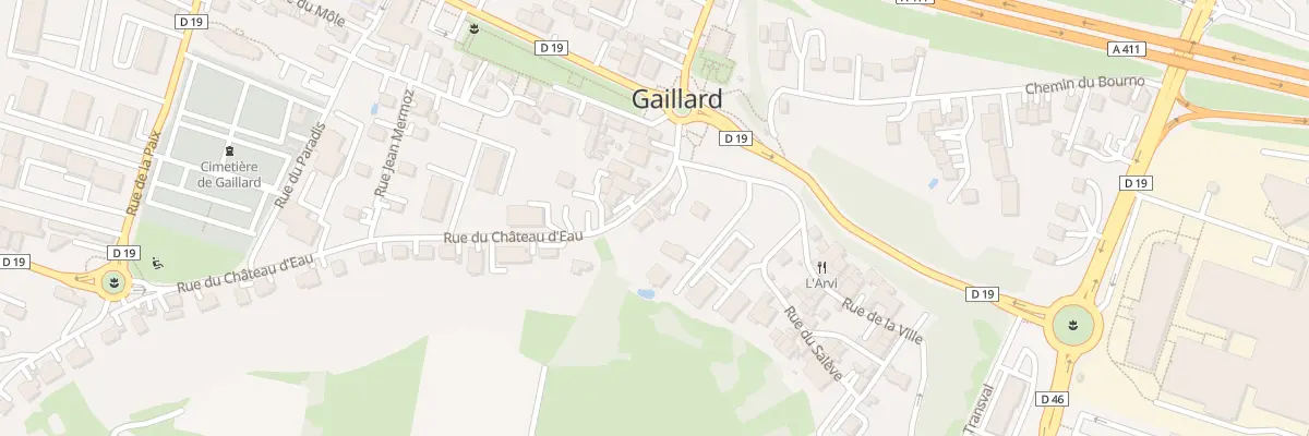 Plan du 3 Rue du Château d’Eau à Gaillard