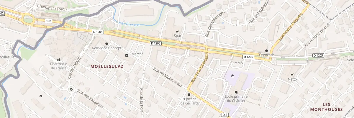 Plan du 127 Rue de Geneve à Gaillard
