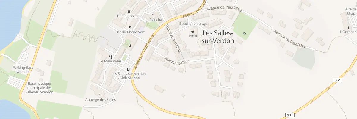 Plan du 2 Pl Pelouquine aux Salles-sur-Verdon