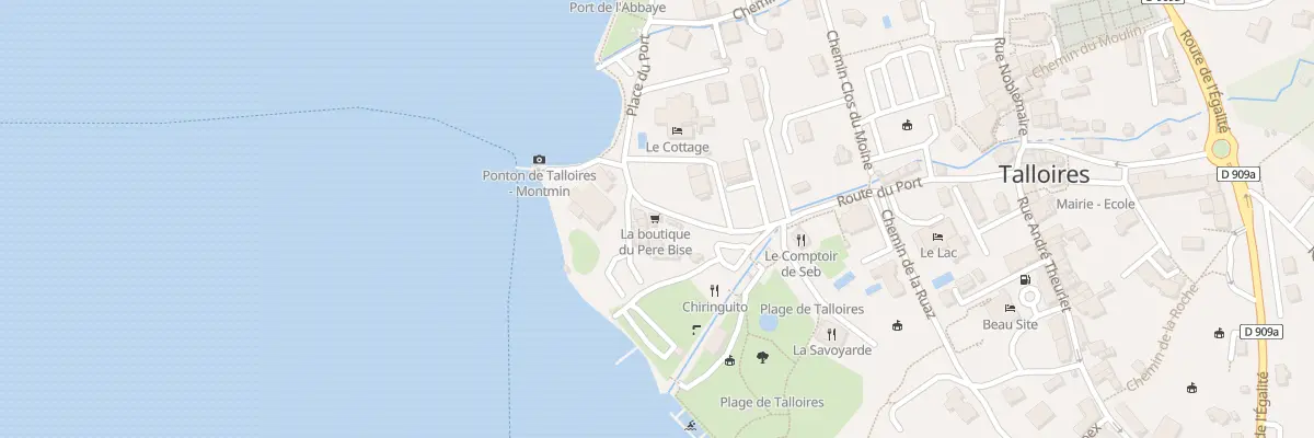 Plan du 293 Rte du Port à Talloires-Montmin