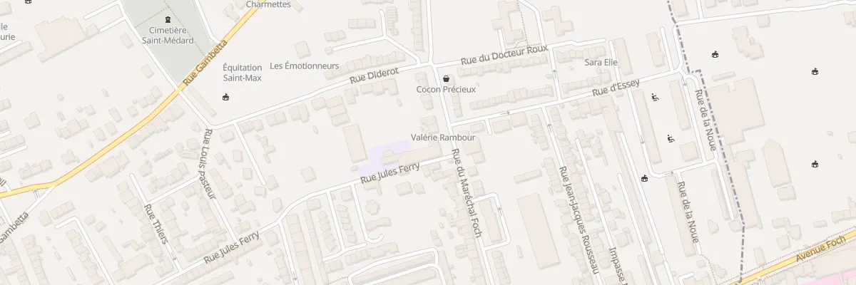 Plan du 55 Rue Marechal Foch à Saint-Max