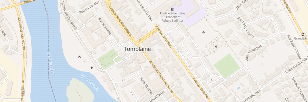 Plan du 7 Bd Henri Barbusse à Tomblaine