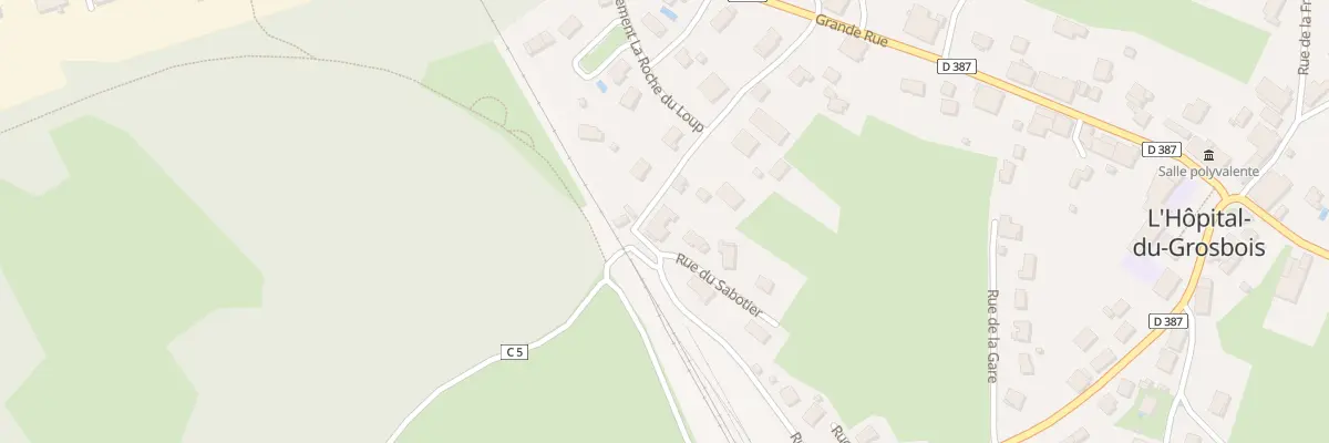 Plan du 12 Rue du Sabotier à L’Hôpital-du-Grosbois