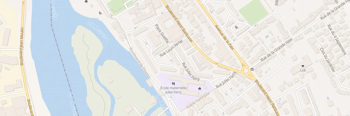 Plan du 2 Rue Jules Ferry à Tomblaine