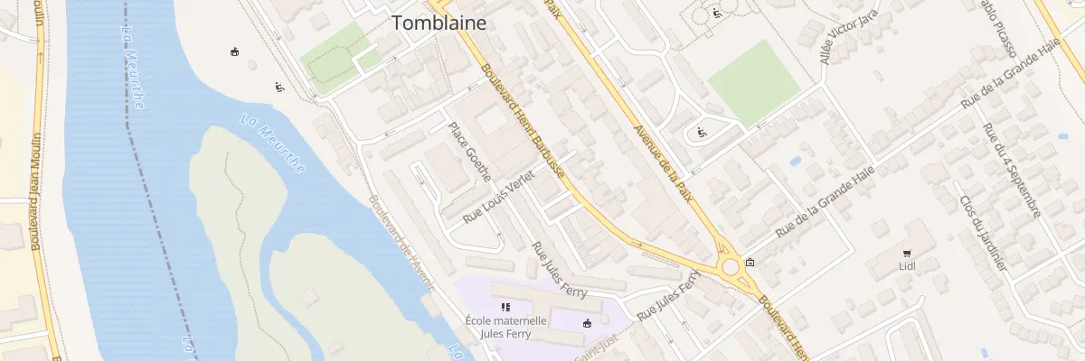 Plan du 12 Bd Henri Barbusse à Tomblaine